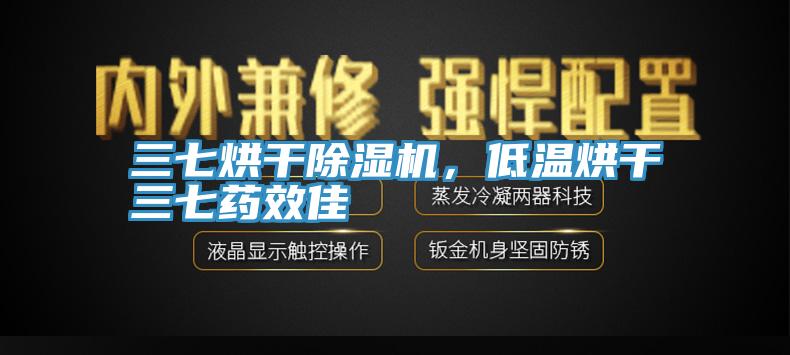 三七烘干除濕機，低溫烘干三七藥效佳