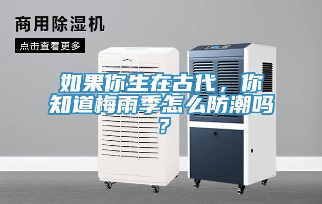 如果你生在古代，你知道梅雨季怎么防潮嗎？
