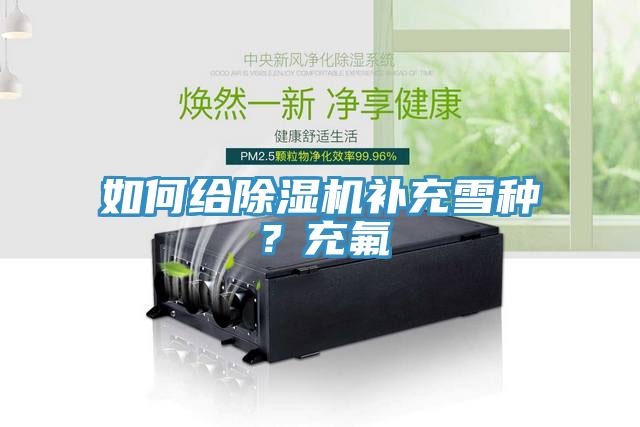 如何給除濕機補充雪種？充氟