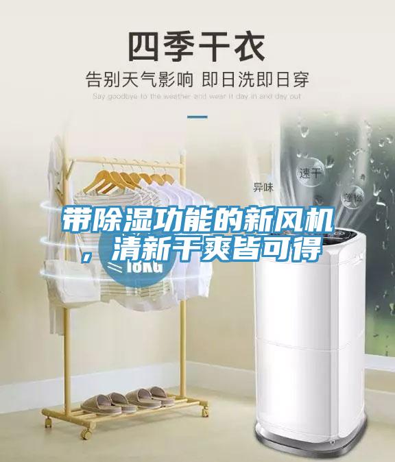 帶除濕功能的新風機，清新干爽皆可得