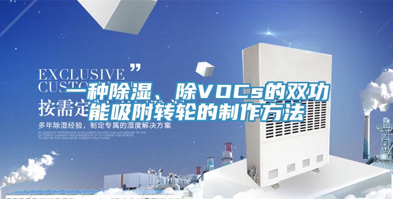 一種除濕、除VOCs的雙功能吸附轉輪的制作方法