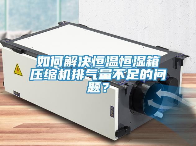 如何解決恒溫恒濕箱壓縮機排氣量不足的問題？