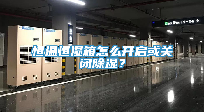 恒溫恒濕箱怎么開啟或關閉除濕？