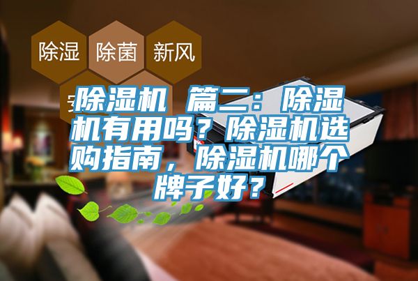 除濕機(jī) 篇二：除濕機(jī)有用嗎？除濕機(jī)選購(gòu)指南，除濕機(jī)哪個(gè)牌子好？