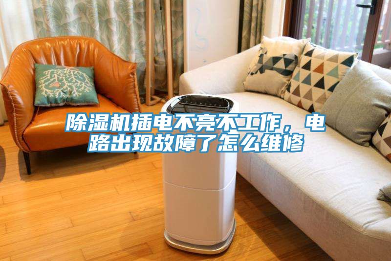 除濕機插電不亮不工作，電路出現故障了怎么維修