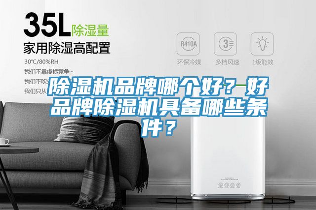 除濕機品牌哪個好？好品牌除濕機具備哪些條件？